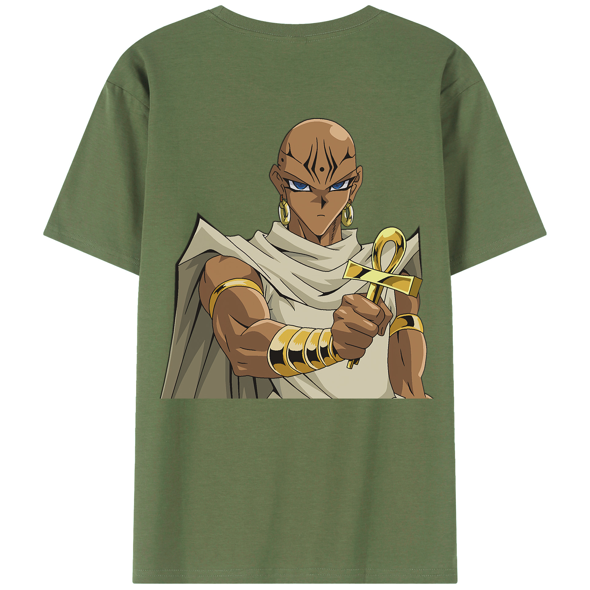 （画像用） 遊☆戯☆王 Yu-Gi-Oh! 綿100％ メンズ半袖Tシャツ（バックプリント） 通気性